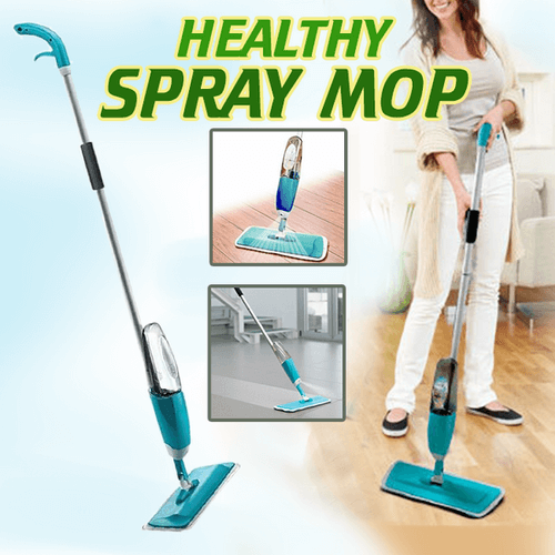 Aiglam Mocio con Spruzzatore, Spray Mop in Microfibra Orientabile 300m –