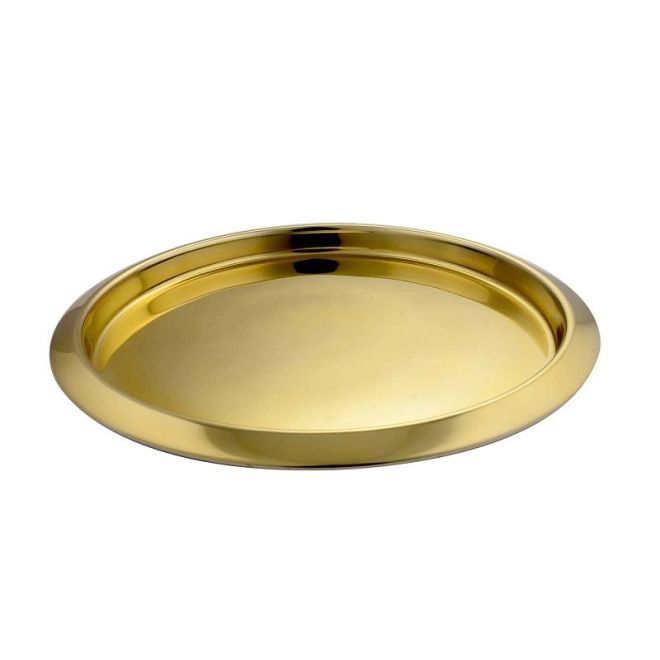 Steel King Stainless Steel Round Tray, 35cm